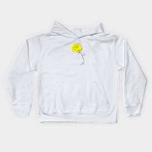 Yellow Rose flower Kids Hoodie